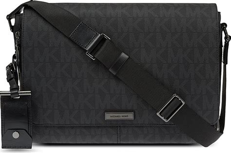 michael kors cooper leather messenger bag for men|Michael Kors men's backpack.